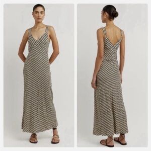 DISSH Black and White Patterned Maxi Dress